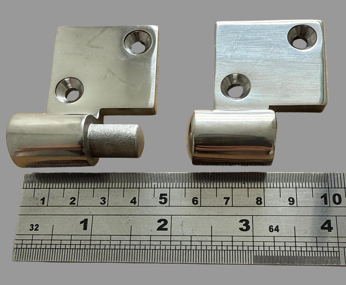 Hinge separating motor box stainless steel Pair