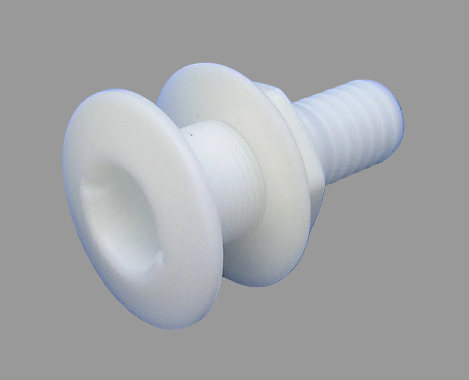 Skin fitting water tank outlet