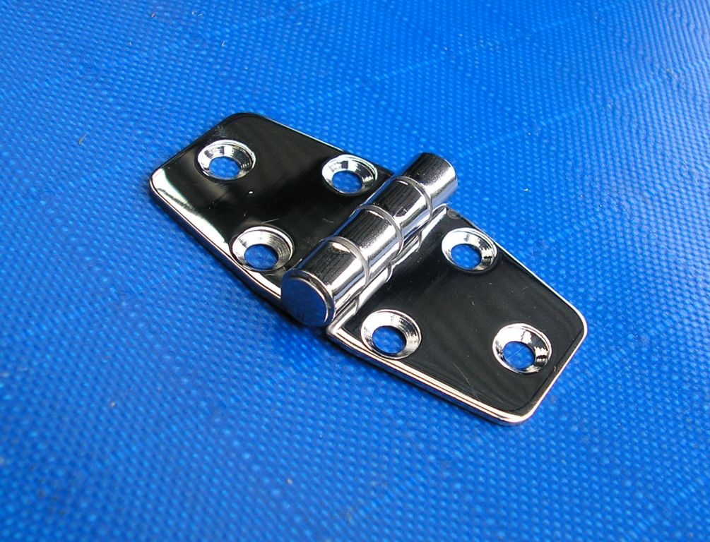 Hinge 72mm x 38mm stainless steel 3+3 hole