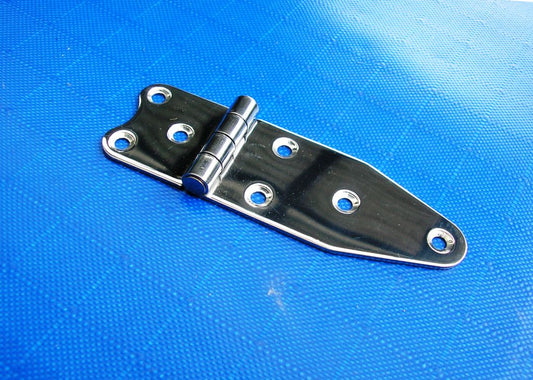 Hinge 130mm x 42mm stainless steel 4+3 hole