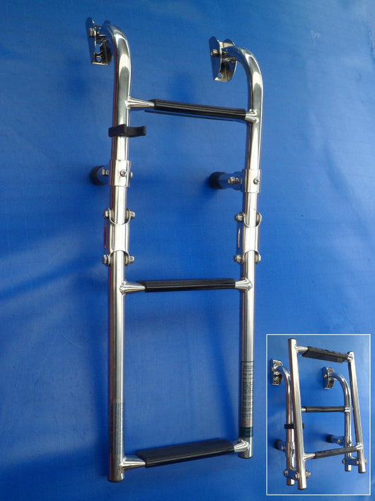 Boarding Ladder transom mount folding 3 step