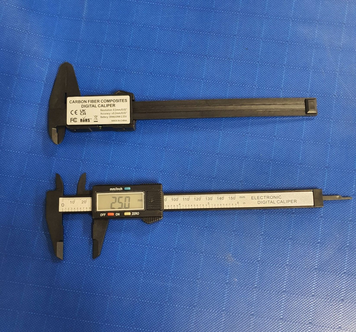 Vernier Caliper Electronic Digital 150mm 6'' Inch Carbon Fiber