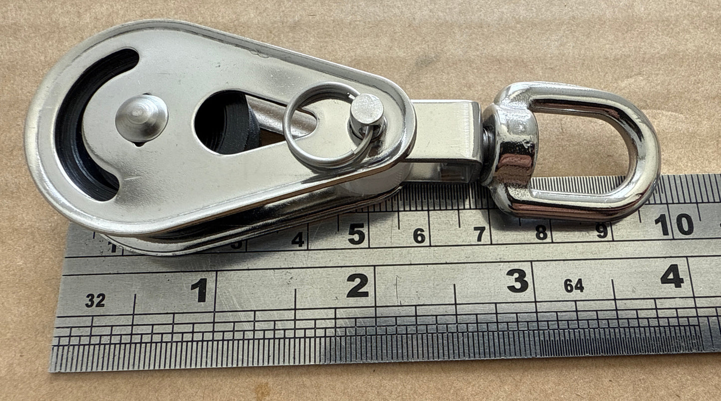 Stainless Steel Pulley Block with swivel