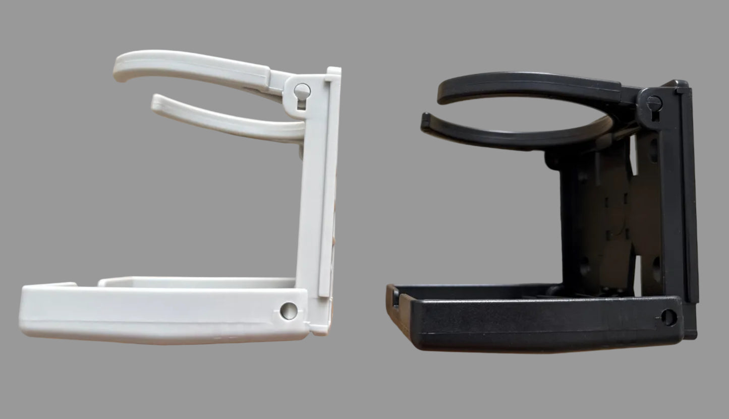 Drink holders folding fixed arm