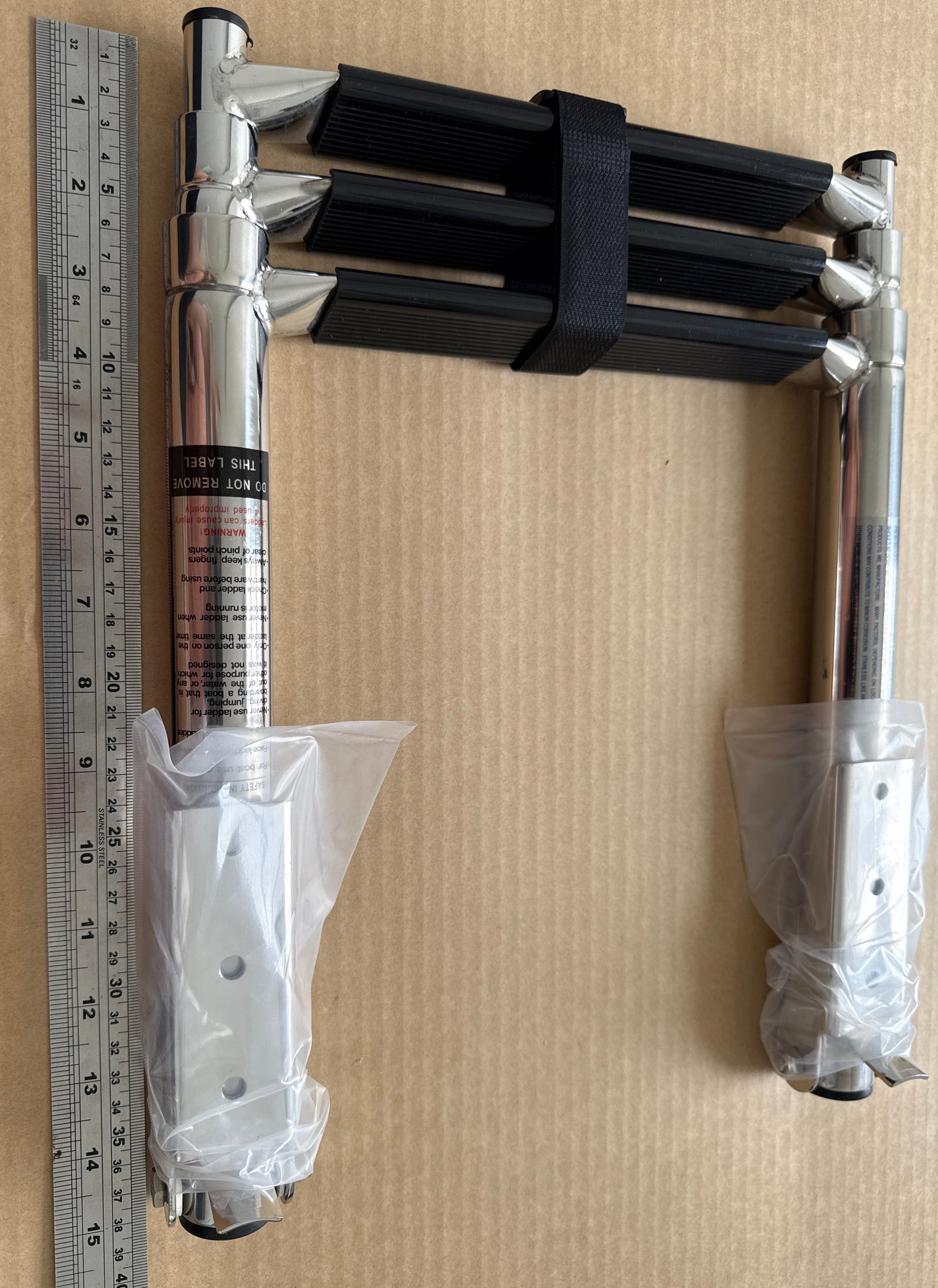 Boarding Ladder 3 step Telescopic - top mount