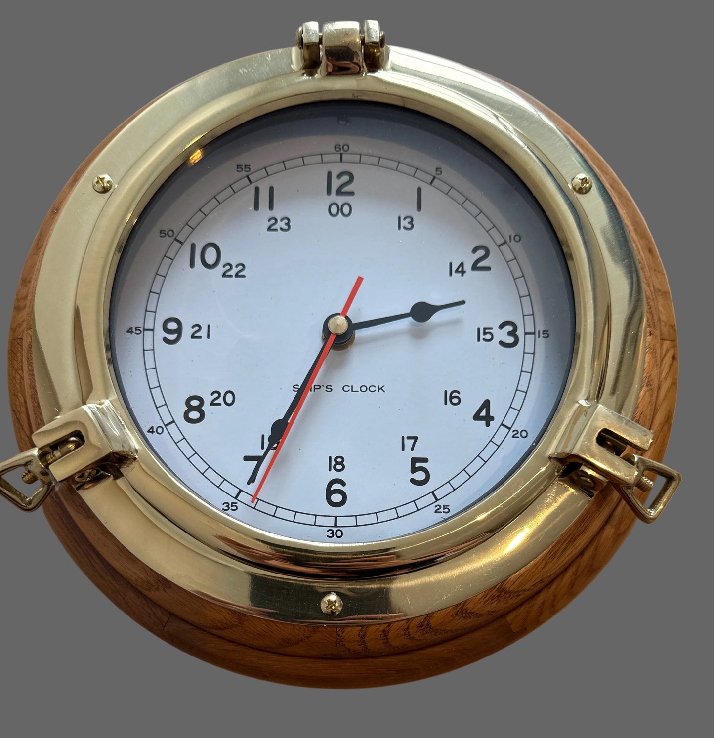 Ships Clock 203mm Brass