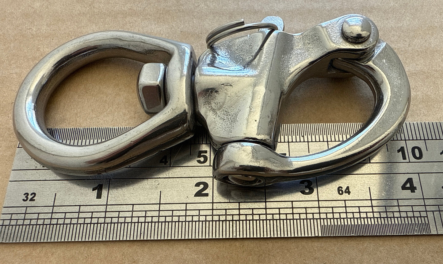 Swivel snap shackle with Large Bail 316 grade Stainless Steel