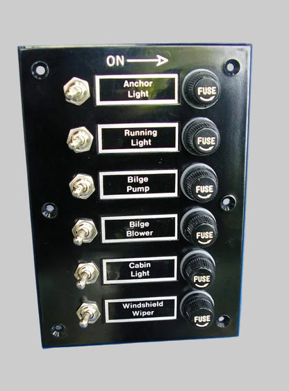 Switch panel 12v 6 gang, Traditional style