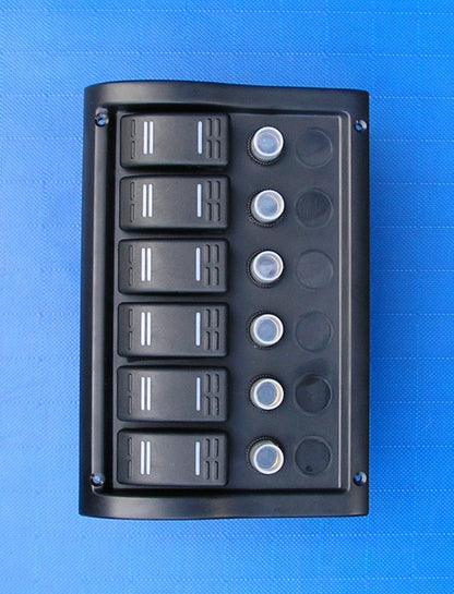 Switch panel Circuit breaker 6 way waterproof