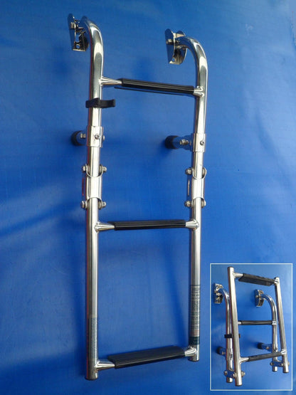 Boarding Ladder transom mount folding 3 step