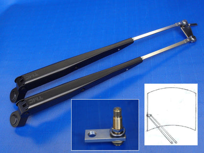 Pantograph Marine wiper arms adjustable splined