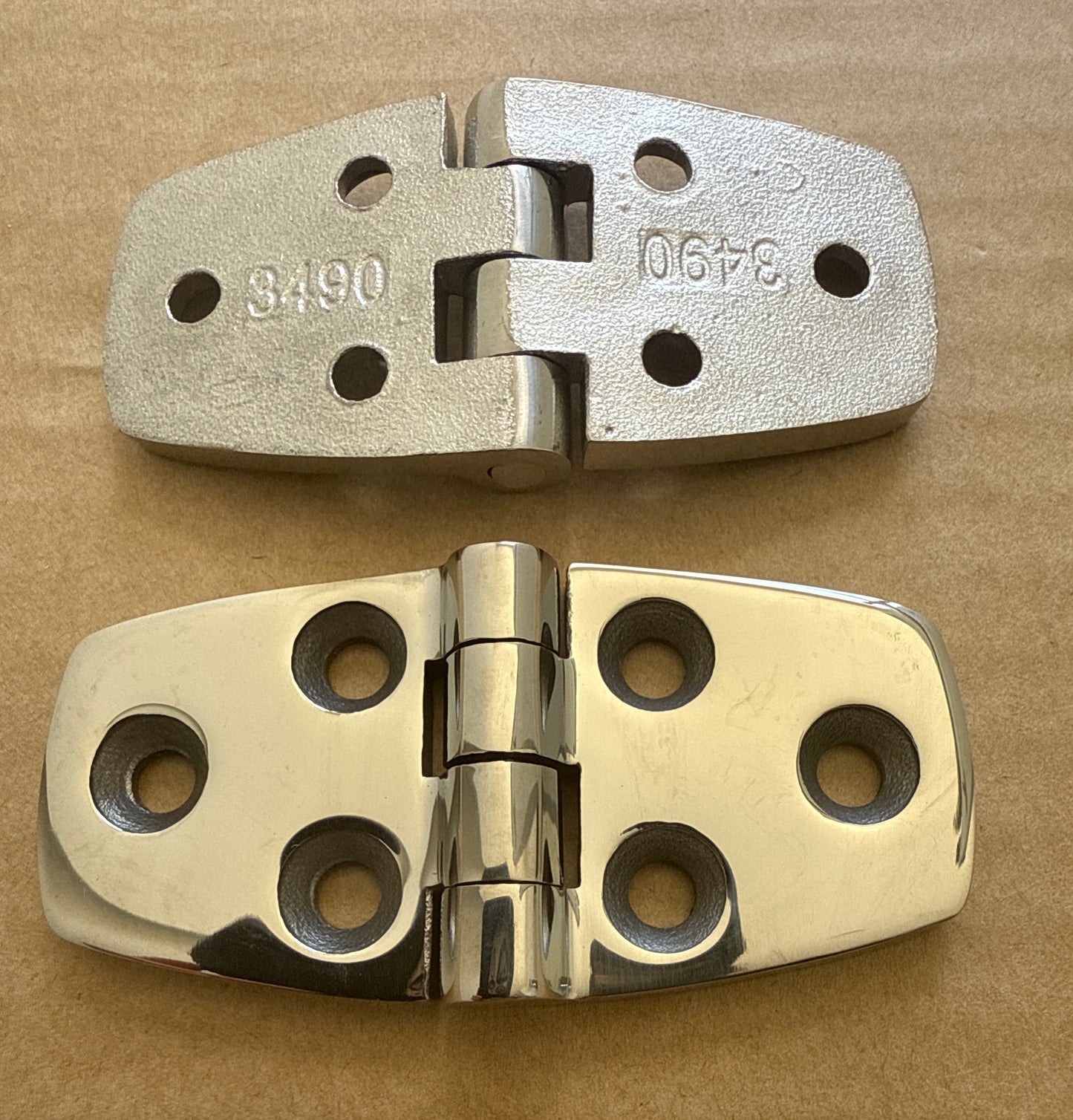 Hinge stainless steel 3+3 hole heavy duty