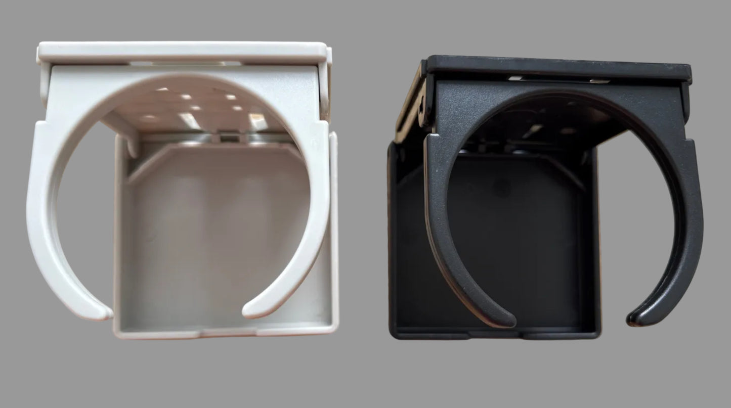 Drink holders folding fixed arm