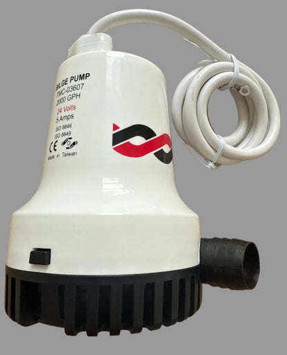 Bilge pump 2000gph 24v