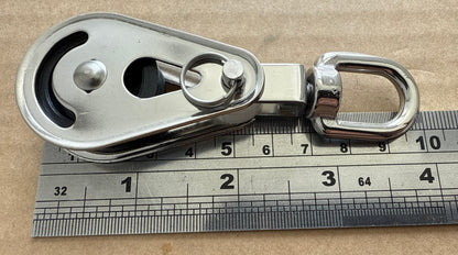 Stainless Steel Pulley Block with swivel