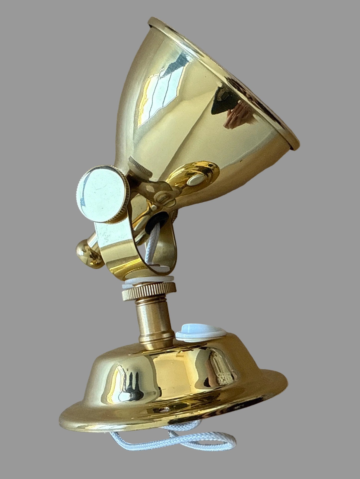 Polished brass reading light LED 12v