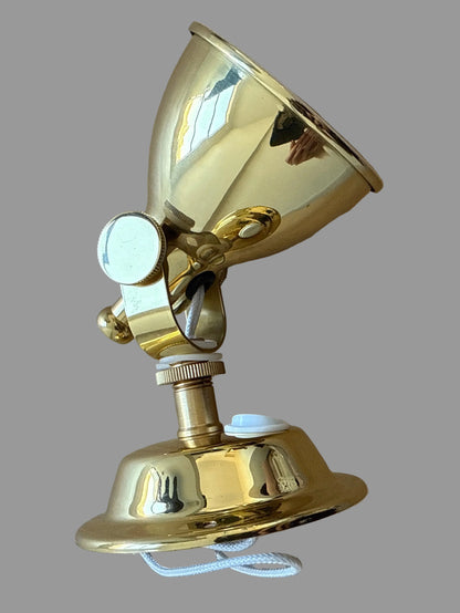 Polished brass reading light LED 12v