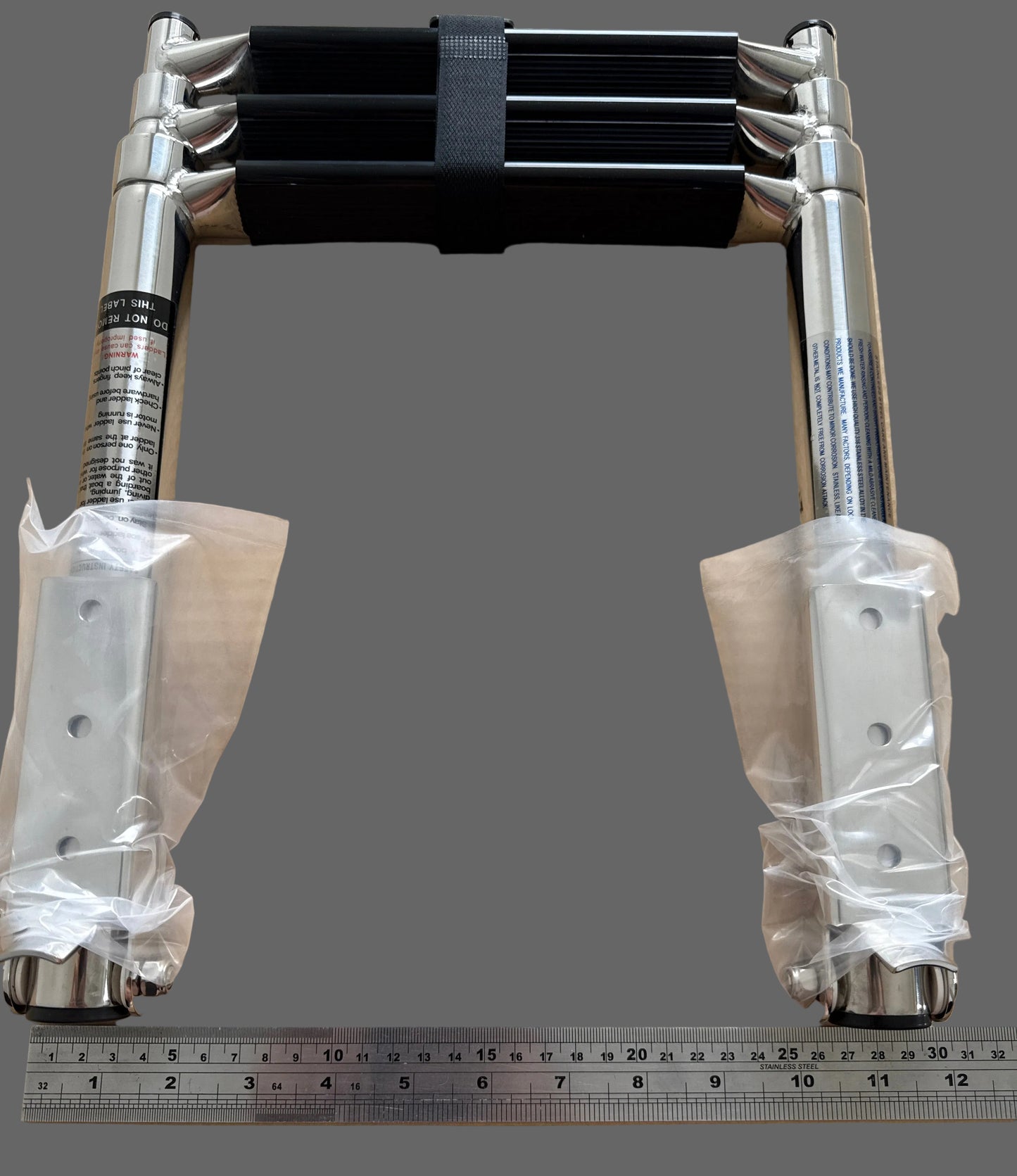 Boarding Ladder 3 step Telescopic - top mount