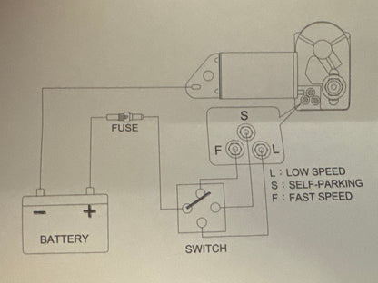 Heavy duty marine wiper motor 12volt