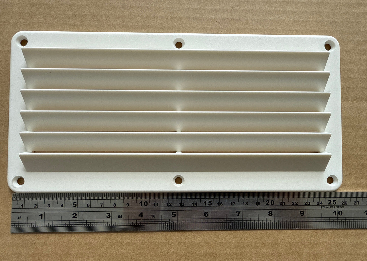 Louvre vent 10" x 5" white