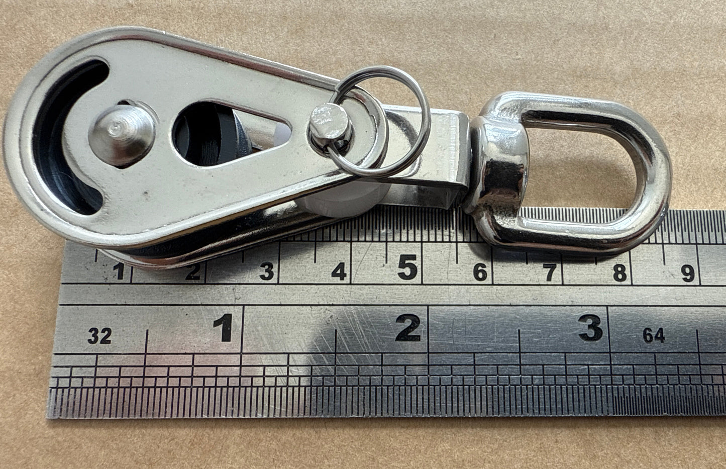 Stainless Steel Pulley Block with swivel