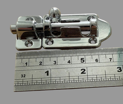 Barrel bolt 70mm chrome