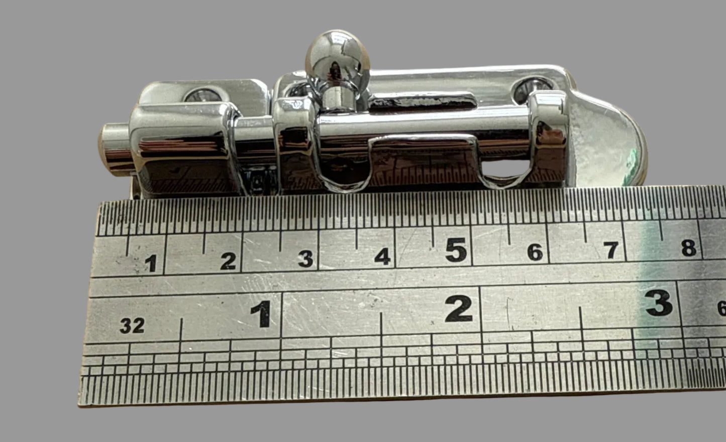 Barrel bolt 70mm chrome