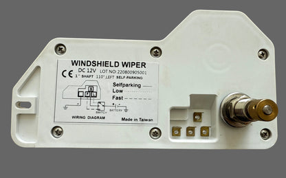 Marine Windscreen Wiper motor - Plastic cover