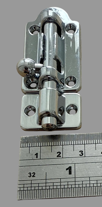 Barrel bolt 70mm chrome